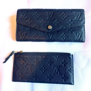 💎 leather 💎 black Louis Vuitton wallet